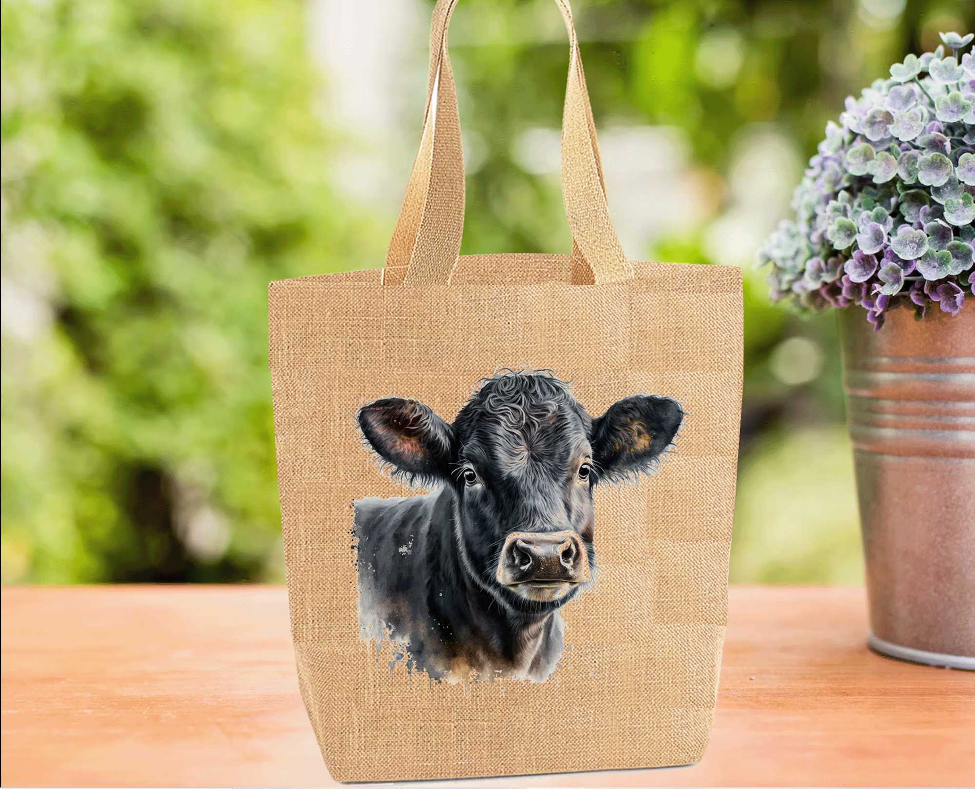 Welsh Black Cow Tote Bag, Welsh Cow Tote Bag